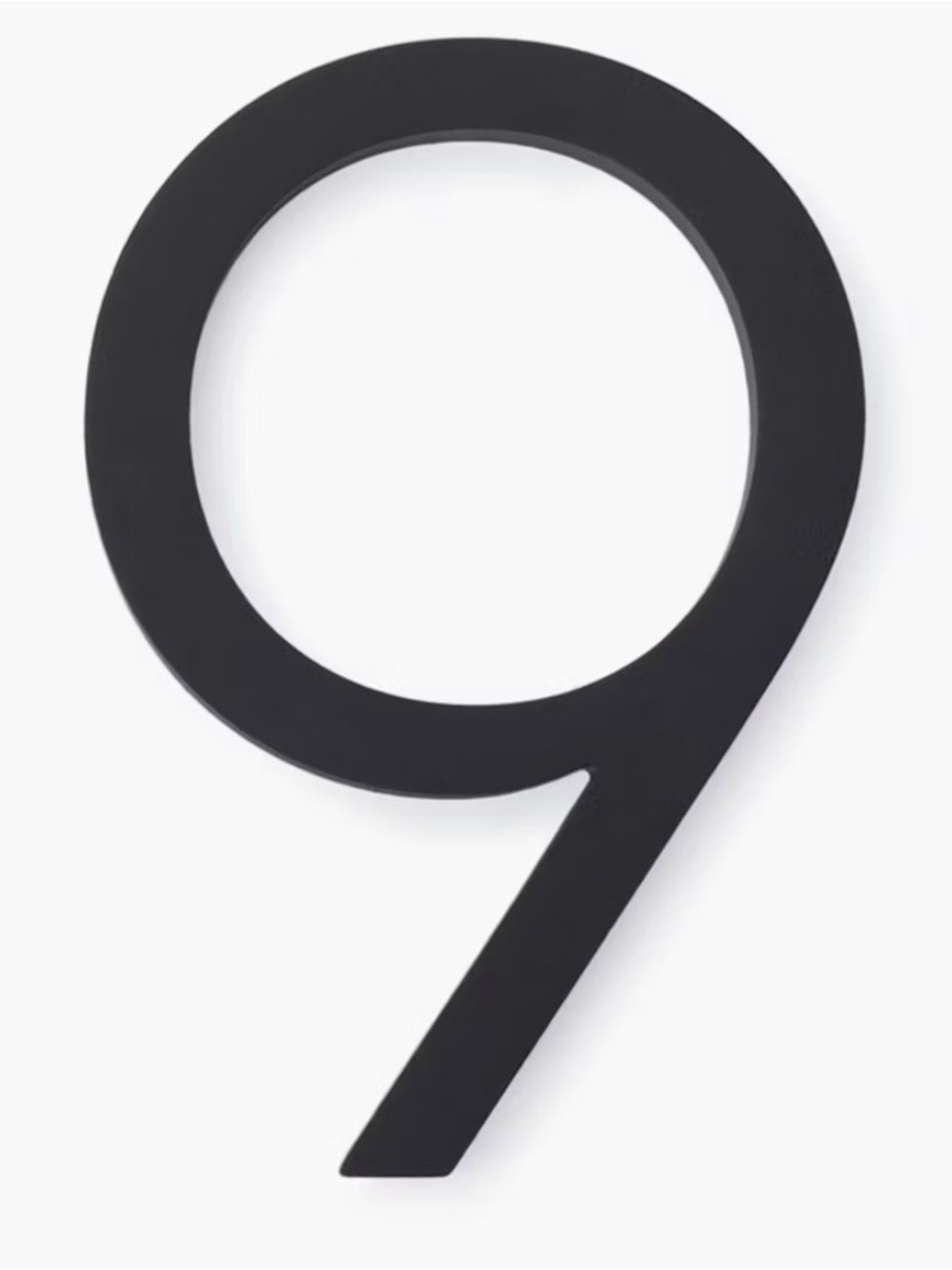 Neutra Modern House Number “9” in Black